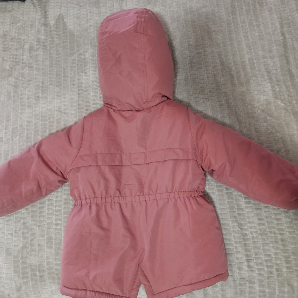 OshKosh B'gosh Pink Kids Jacket with Faux Fur Hood - Picture 11 of 16